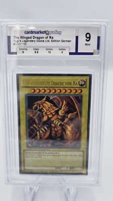 Yugioh The Winged Dragon of Ra YGLD DEG03 Limited Edition! CM Grading 9 MINT!-image