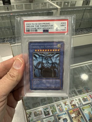 2003 Yu-Gi-Oh Promo Eng. Game Boy Advance Obelisk the Tormentor #GBI-002 PSA 9-image