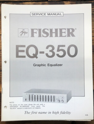 Fisher EQ-350 Equalizer  Service Manual *Original*-image