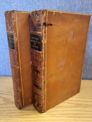 Archaeologia Graeca or the Antiquities of Greece 2 leather volumes complete-image