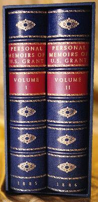 [Fine Bindings] PERSONAL MEMOIRS OF U.S. GRANT - 1st/1st Absolutely Gorgeous!-image