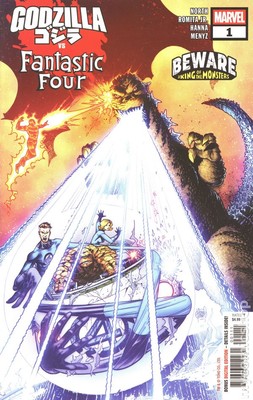 Godzilla vs. Fantastic Four 1A NM 2025 Stock Image-image