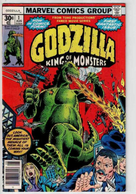 GODZILLA #1 (1977) ~NM- First ongoing Godzilla series published for the U.S.-image