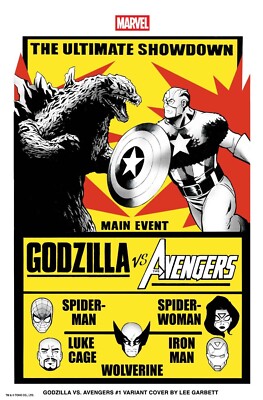 GODZILLA VS. AVENGERS #1 DAVE BARDIN VARIANT - PRESALE 6/18/25-image