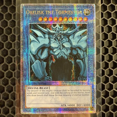 Yugioh 2020 Obelisk the Tormentor Quarter Century Secret Rare LP--image