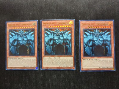 * 3x - Obelisk the Tormentor - EGO1-EN001 - Ultra Rare - 1st Ed - LP-image