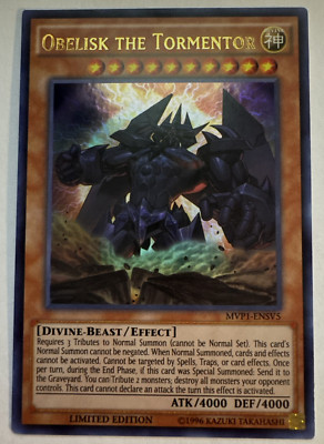 YuGiOh Obelisk the Tormentor MVP1-ENSV5 Ultra Rare Limited Edition -image