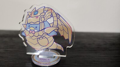 Yugioh Duel Monsters x Sanrio Acrylic Stand Winged Dragon of Ra Tuxedo Sam New-image
